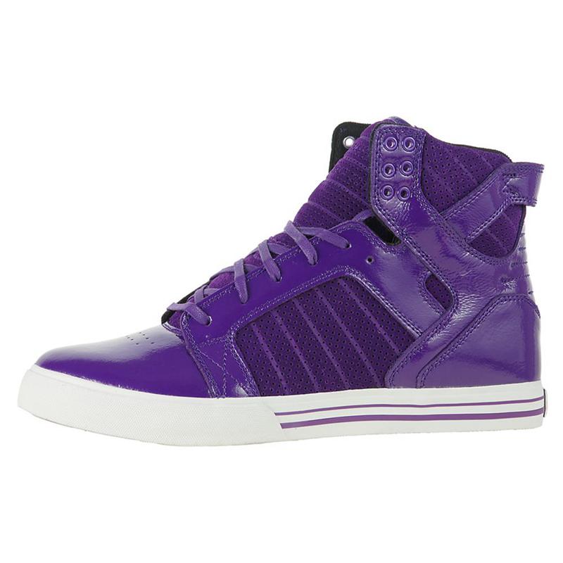 Buty Supra SKYTOP - Sneakersy Wysokie Damskie - Fioletowe (GROB-02567)